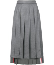 THOM BROWNE | Thom Browne - プリーツスカート - women - シルク/ウール - 36(スカート)