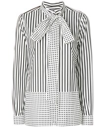 BURBERRY | Burberry - マルチプリント ブラウス - women - コットン - 10(シャツ/ブラウス)