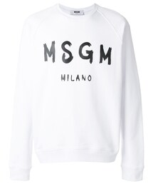 MSGM | MSGM - ロゴ スウェットシャツ - men - コットン - M(スウェット)