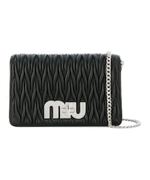★ MIUMIU ★ オールオーバーロゴジップショルダーバッグ MIU MIU - miumiu ミュウミュウ ロゴ 2WAYショルダーバッグ