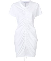 T BY ALEXANDER WANG | T By Alexander Wang - シャーリング デイドレス - women - コットン/シルク - S(ワンピース)