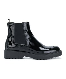 PRADA | Prada - ブローグスタイル サイドゴアブーツ - women - カーフレザー/レザー/rubber - 36(ブーツ)