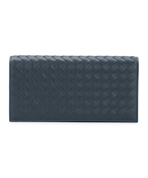 BOTTEGA VENETA | Bottega Veneta - イントレチャート フラップ長財布 - men - カーフレザー - ワンサイズ(財布)