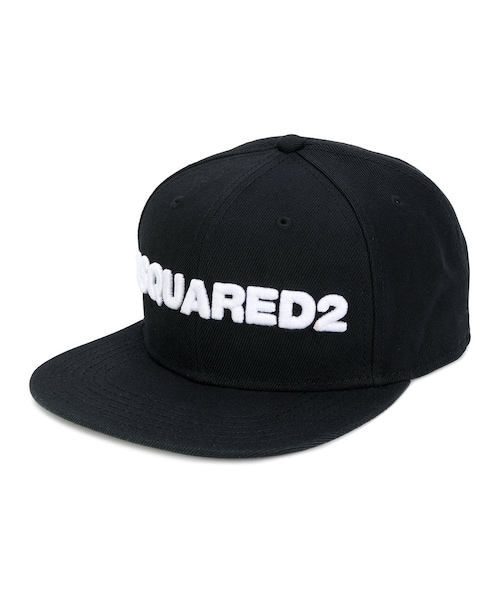 DSQUARED2 キャップ ブラック ブランドロゴ アクリル素材 Dsquared2 ディースクエアード Icon キャップ - FARFETCH