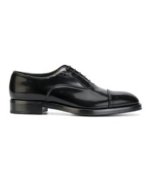PRADA | Prada - エナメルレザー オックスフォードシューズ - men - レザー/エナメルレザー/rubber - 9(モカシン/デッキシューズ)