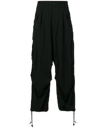 Yohji Yamamoto | Yohji Yamamoto - サルエルパンツ - men - ウール - 4(その他パンツ)