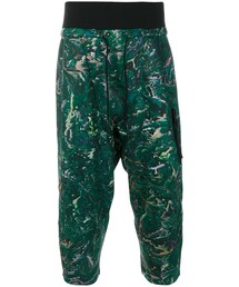 Y-3 | Y-3 - クロップド サルエルパンツ - men - ポリエステル/スパンデックス - L(その他パンツ)