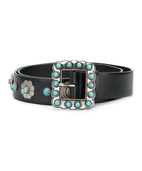 PRADA ブラックレザーベルト 85 三越伊勢丹 | PRADA/プラダ_Men通販 | サフィアーノレザー