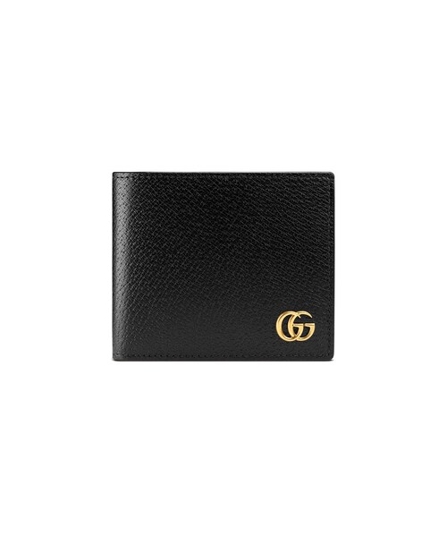 GUCCI（グッチ）の「Gucci - Ggマーモント 二つ折り財布 - men - レザー - ワンサイズ（財布）」 - WEAR