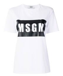 MSGM | MSGM - ロゴプリント Tシャツ - women - コットン - L(Tシャツ/カットソー)
