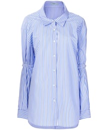 PRADA　スタッズ　シャツ　ストライプ 楽天市場】PRADA プラダ 美品 22SS ストライプシャツ バヤデール