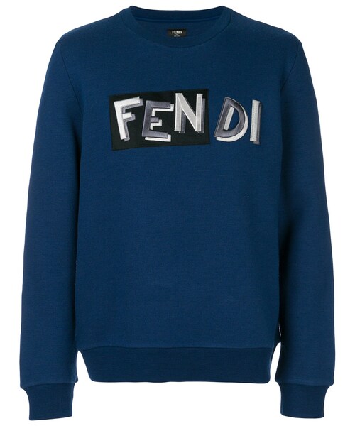Fendi フェンディ の Fendi フロントロゴ スウェットシャツ Men