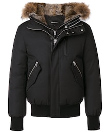 Mackage | Mackage - フード付き ダウンジャケット - men - コットン/ナイロン/ポリエステル/Raccoon Dogウールアクリルスパンデックスラビットファー - 44(ダウンジャケット/コート)