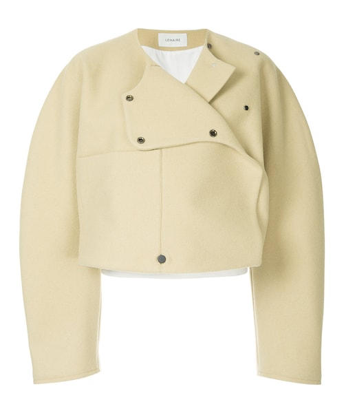 LEMAIRE ノーカラージャケット ブラック LEMAIRE ルメール ノーカラー