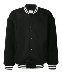 MONKEY TIME | monkey time - コントラストスリーブ ジャケット - men - ウール/ポリエステル/アクリル - XL(スタジャン)