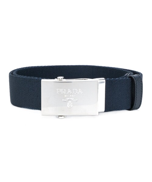 Prada（プラダ）の「Prada - ロゴバックル ベルト - men - ポリエステル/metal - 100（ベルト）」 - WEAR