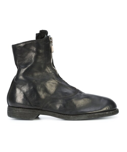 GUIDI(グイディ)の「Guidi - ジップブーツ - women - ホースレザー(馬革)/レザー - 36(ブーツ・レディース・ブラック・36)」の1枚目の写真