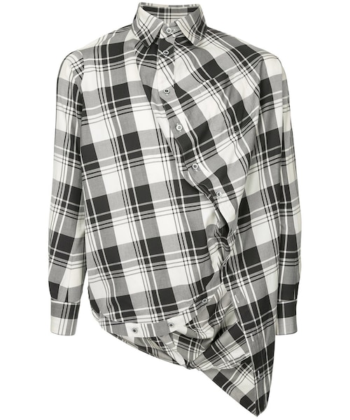 アンリアレイジ チェックシャツ grandma】ANREALAGE ボールチェック