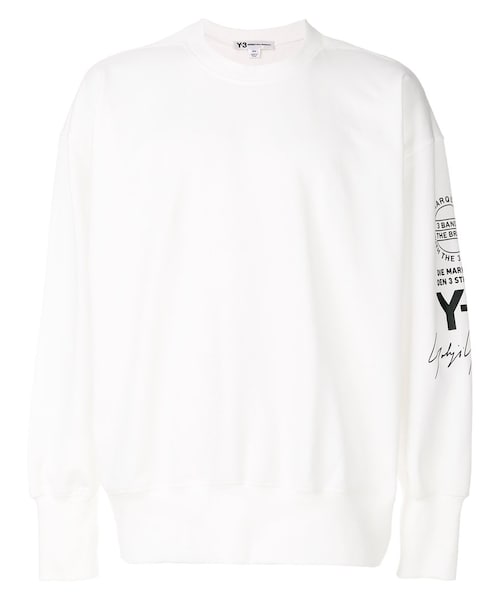 Y-3(ワイスリー)の「Y-3 - ロゴ スウェットシャツ - men - コットン - S(スウェット・メンズ・ホワイト・S)」の1枚目の写真