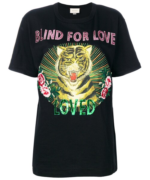 Gucci（グッチ）の「Gucci - Blind for Love Tシャツ - women - コットン - M（Tシャツ/カットソー