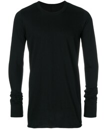Rick Owens | Rick Owens - ラウンドネック ロングtシャツ - men - コットン - L(Tシャツ/カットソー)