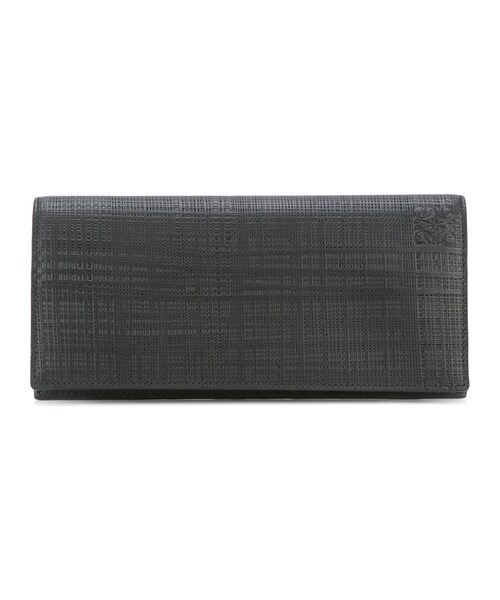 LOEWE ブラックレザー エンボス長財布 【公式通販】