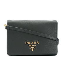 PRADA | Prada - ロゴ クロスボディバッグ - women - カーフレザー - ワンサイズ(ショルダーバッグ)