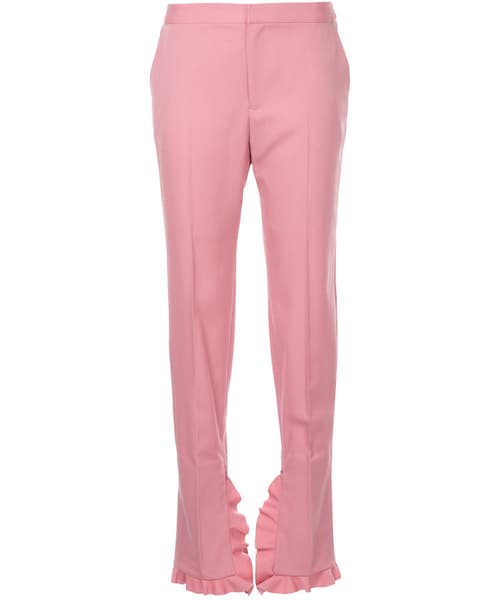 iRENE（アイレネ）の「Irene - フリルヘムパンツ - women - ウール  