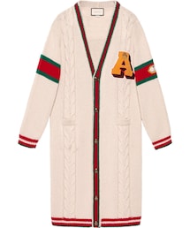 GUCCI（グッチ）の「Gucci - ロングライン カーディガン - women