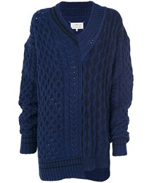 Maison Margiela | Maison Margiela - アシンメトリー セーター - women - ウール/コットン - M(ニット/セーター)