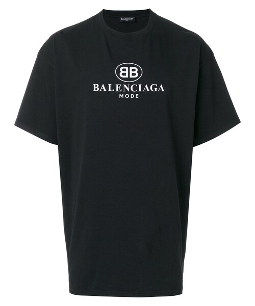 BALENCIAGA バレンシアガ Tシャツ BBロゴTシャツ M着丈76cm - Tシャツ