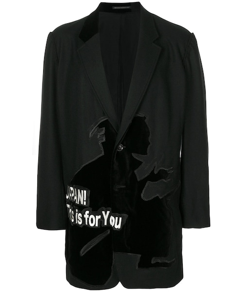YOHJI YAMAMOTO キュプラテーラードジャケット Yohji Yamamoto カットアウト ジャケット | ブラック | FARFETCH JP