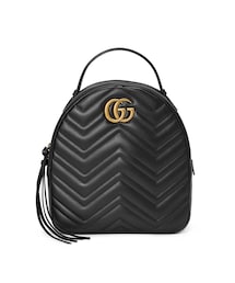 GUCCI | Gucci - Ggマーモント バックパック - women - レザー/metal/マイクロファイバー - ワンサイズ(バックパック/リュック)