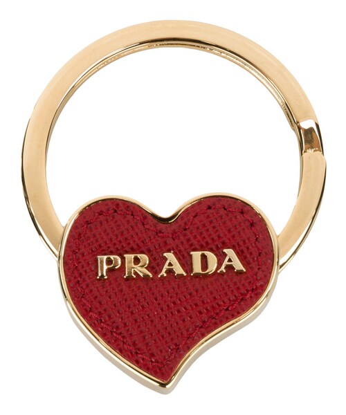 PRADA（プラダ）の「Prada - ハート キーホルダー - women - カーフレザー/metal - ワンサイズ（キーホルダー