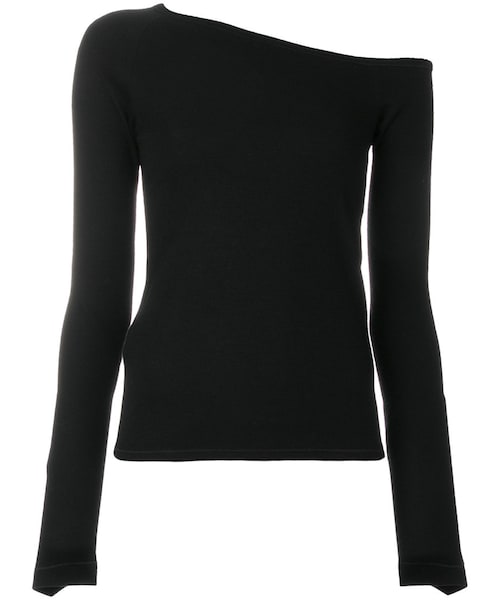 HELMUT LANG ブラック 長袖Tシャツ 25077931_55414927_600.jpg