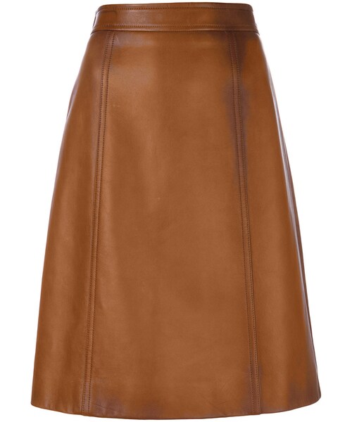 PRADA（プラダ）の「Prada - レザー ストレートスカート - women