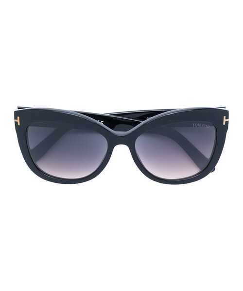 TOM FORD EYEWEAR(トムフォードアイウェア)の「Tom Ford Eyewear - キャットアイ サングラス - women - アセテート - ワンサイズ(サングラス・レディース・ブラック・ワンサイズ)」の1枚目の写真