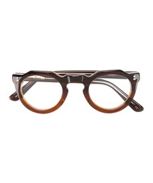 Lesca | Lesca - ラウンド サングラス - unisex - アセテート - 45(メガネ)