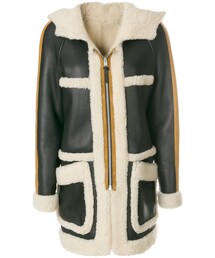 COACH | Coach - ムートン ジップアップコート - women - レザー/Lamb Fur - 2(その他アウター)