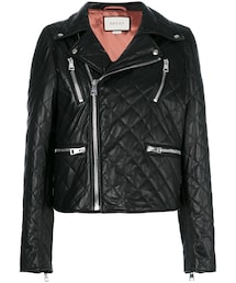 GUCCI グッチ　レザージャケット　44 ライダースジャケット　黒レディース GUCCI グッチ レザー ライダース ジャケット 629189 黒 ブラック 革