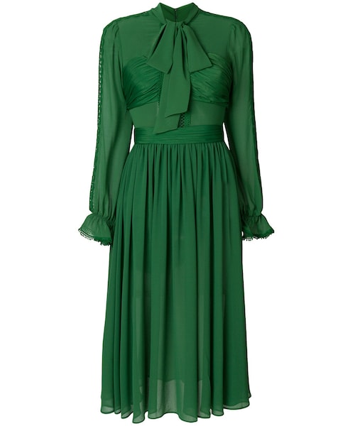 Self Portrait セルフポートレート の Self Portrait ボウタイ シフトドレス Women ポリエステル 12 ドレス Wear