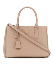 PRADA ガレリア ダブルジッパートートバッグ【A/付属品有】 Prada ガレリア レザーバッグ L | ブラック | FARFETCH JP