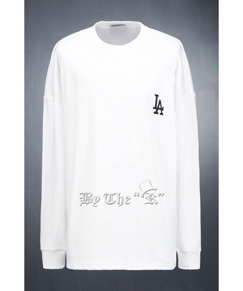 ByTheR（バイザアール）の「シンプルロゴTシャツ（Tシャツ/カットソー・メンズ・ブラック/LAアイボリー/ブルー/NYアイボリー・FREE）」の2枚目の写真