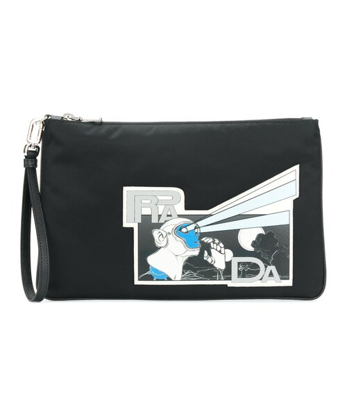 Prada(プラダ)の「Prada - プリント クラッチバッグ - men Prada(プラダ)の「Prada - プリント クラッチバッグ - men