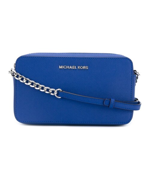 MICHAEL KORS(マイケルコース)の「Michael Michael Kors - Jet Set Travel 斜めがけバッグ - women - レザー - ワンサイズ(ショルダーバッグ・レディース・ブルー・ワンサイズ)」の1枚目の写真