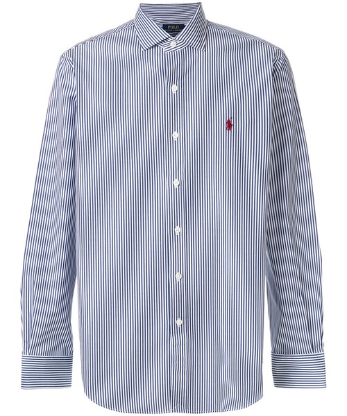 POLO RALPH LAUREN(ポロ ラルフ ローレン)の「Polo Ralph Lauren - ストライプシャツ - men - コットン/スパンデックス - M(シャツ/ブラウス・メンズ・ブルー・M)」の1枚目の写真