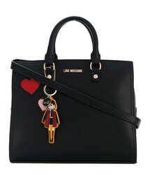 Love Moschino | Love Moschino - ハートパッチ ハンドバッグ - women - ポリウレタン - ワンサイズ(トートバッグ)