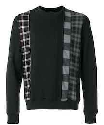 3.1 Phillip Lim | 3.1 Phillip Lim - チェックパネル スウェットシャツ - men - コットン - M(スウェット)