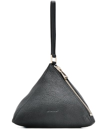 【JIL SANDER】レザークラッチ ジルサンダー】折り返しデザイン♪レザー クラッチバッグ