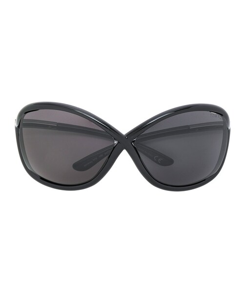 TOM FORD EYEWEAR(トムフォードアイウェア)の「Tom Ford Eyewear - オーバーサイズ サングラス - women - アセテート - 40(サングラス・レディース・ブラック・40)」の1枚目の写真